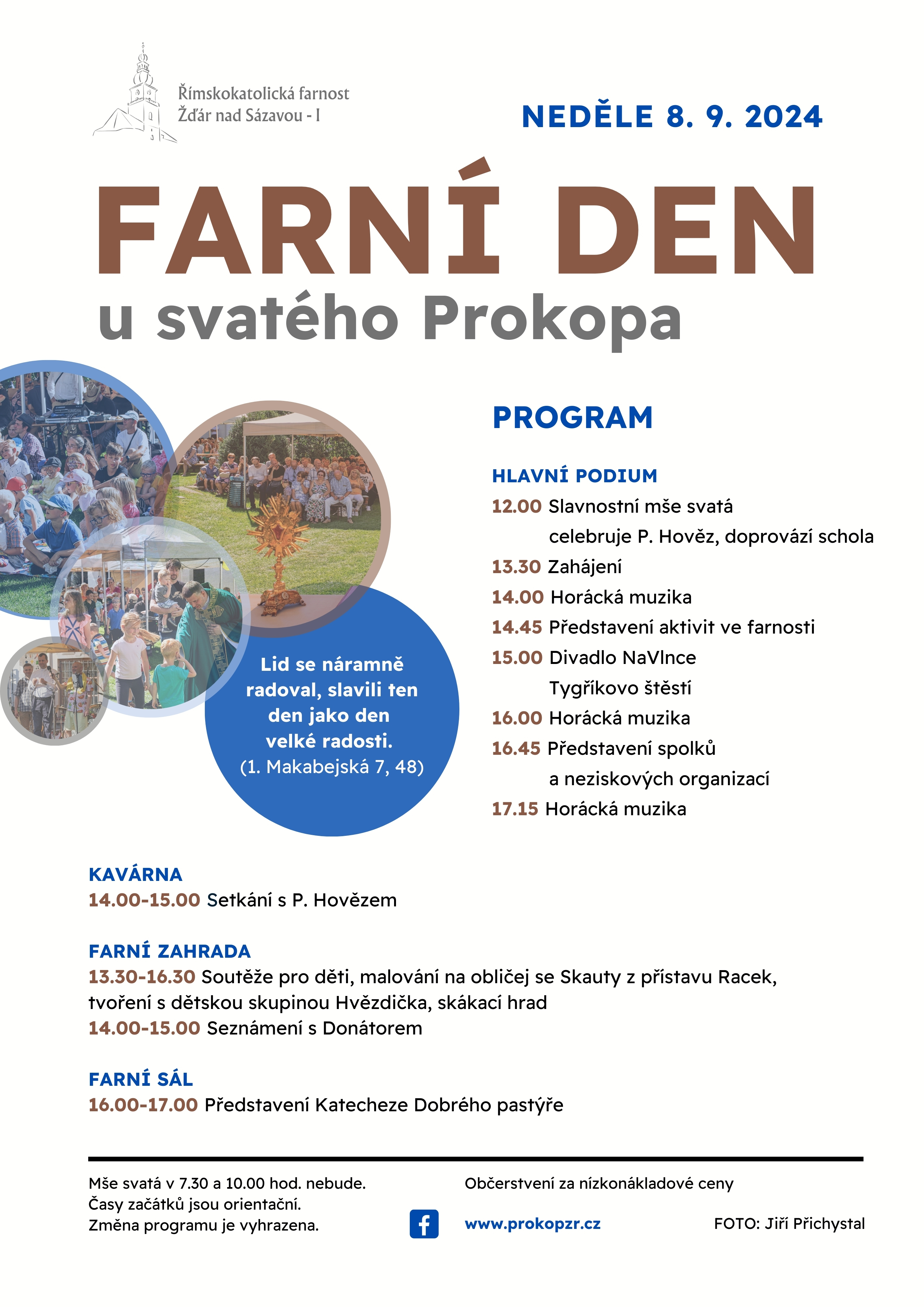 Program Farní den 8. 9. 2024